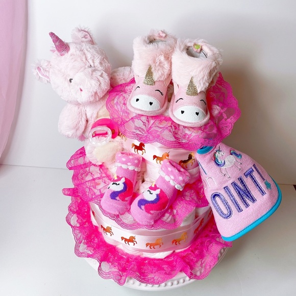 Unicorn Diaper Cake Unicorn Themed